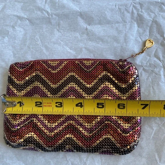 Whiting & Davis Rare Vintage Mesh Clutch/Wallet/Cosmetic Case - Picture 12 of 13